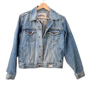 Vintage abercrombie and fitch jean jacket size M